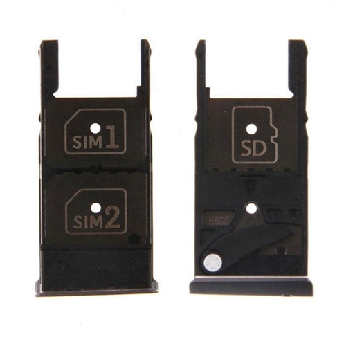 Picture of Dual SIM and SD Tray for Motorola Moto X Play - Color: Black