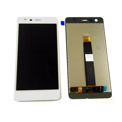 Οθόνη LCD με Μηχανισμό Αφής για Nokia 2 - Χρώμα: Λευκό