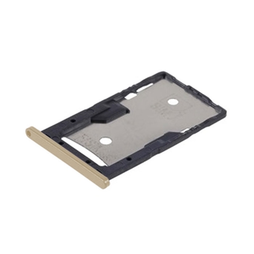 Υποδοχή κάρτας Dual SIM και SD Tray για Xiaomi Redmi 4A - Χρώμα: Χρυσό