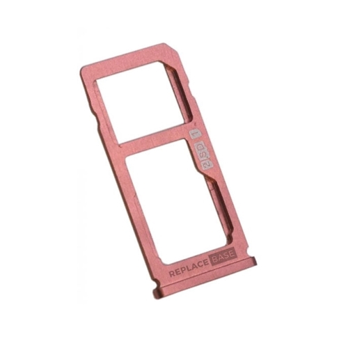 Υποδοχή Κάρτας Dual SIM και SD Tray για Nokia 8 - Χρώμα: Ροζ