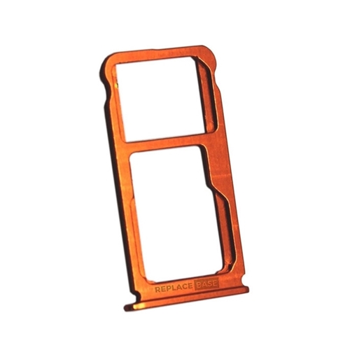 Picture of Dual SIM and SD Tray for Nokia 7 Plus - Color: Orange