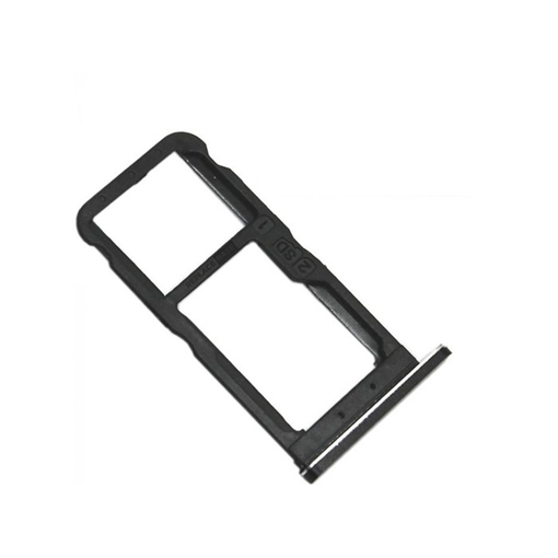 Υποδοχή κάρτας Single SIM Tray για Nokia 7 - Χρώμα: Μαύρο