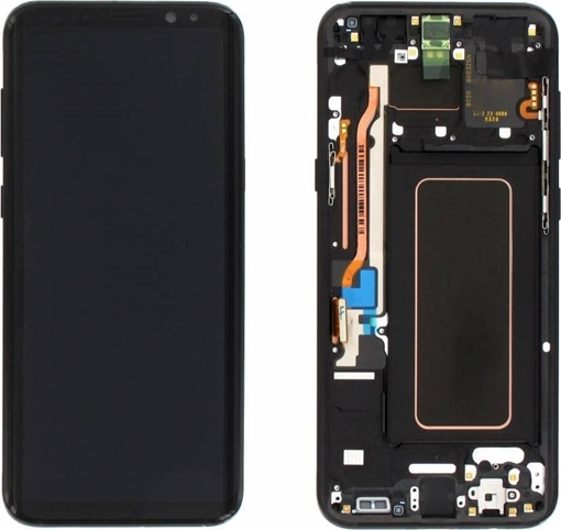  Γνήσια Οθόνη LCD με Μηχανισμό Αφής για Samsung G955F Galaxy S8 Plus - Χρώμα: Μαύρο