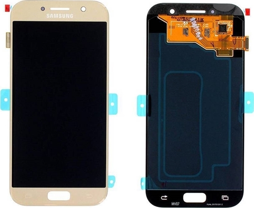 Γνήσια Οθόνη LCD με Μηχανισμό Αφής για Samsung Galaxy A5 2017 A520F GH97-19733B - Χρώμα: Χρυσό