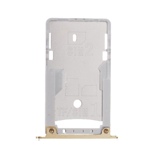 Υποδοχή κάρτας Dual SIM και SD Tray για Xiaomi Redmi Pro - Χρώμα: Χρυσό