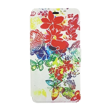 Θήκη Βιβλίο Stand Colorful Flowers Design για Huawei P8 Lite ALE-L21