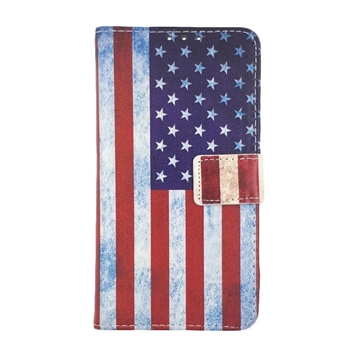 Θήκη Βιβλίο Stand USA Flag Design για Huawei P8