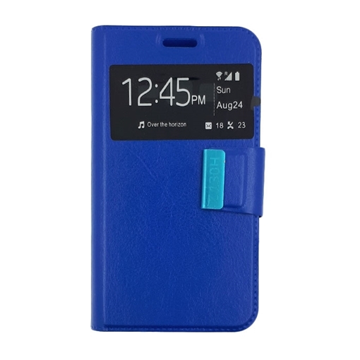 Θήκη Βιβλίο Stand με Παράθυρο για Samsung Z1 Z130H - Χρώμα: Μπλε