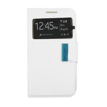 Θήκη Βιβλίο Stand με Παράθυρο για Samsung G3588V Galaxy Core Lite LTE - Χρώμα: Λευκό