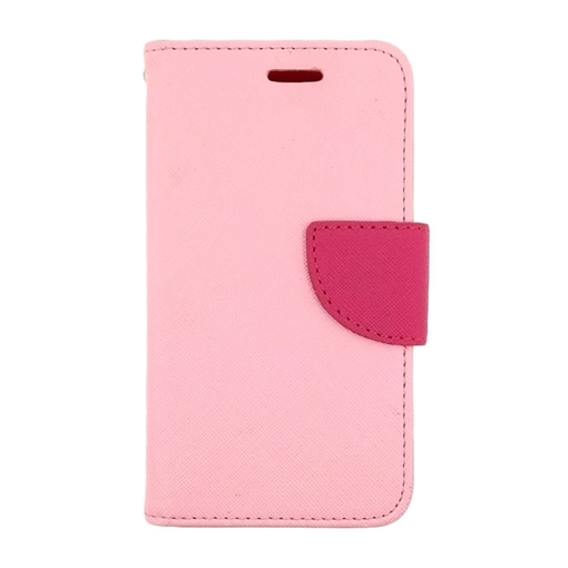 Θήκη Βιβλίο Stand Smart Fancy για Samsung Galaxy Core LTE G386F - Χρώμα: Ροζ- Φούξια