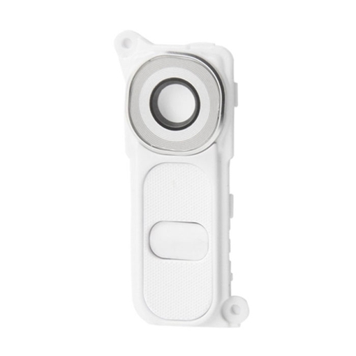 Τζαμάκι κάμερας (camera lens) με Πλαίσιο για LG G4 - Χρώμα: Λευκό