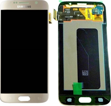 Γνήσια Οθόνη LCD με Μηχανισμό Αφής για Samsung G920F Galaxy S6 - Χρώμα: Χρυσό
