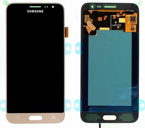 Γνήσια Οθόνη LCD με Μηχανισμό Αφής για Samsung Galaxy J3 2016 J320F GH97-18414B - Χρώμα: Χρυσό