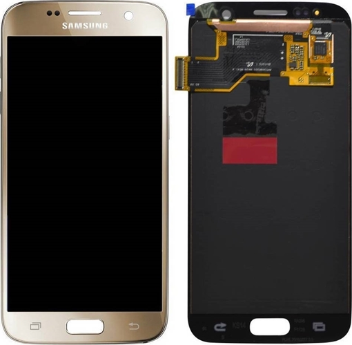 Γνήσια Οθόνη LCD με Μηχανισμό Αφής για Samsung G930F Galaxy S7 - Χρώμα: Χρυσό