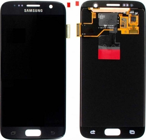 Γνήσια Οθόνη LCD με Μηχανισμό Αφής για Samsung G930F Galaxy S7 - Χρώμα: Μαύρο