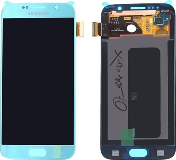  Γνήσια Οθόνη LCD με Μηχανισμό Αφής για Samsung G920F Galaxy S6 - Χρώμα: Μπλε