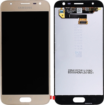 Εικόνα της Γνήσια Οθόνη LCD με Μηχανισμό Αφής για Samsung Galaxy J3 2017 J330F GH96-10990A - Χρώμα: Χρυσό