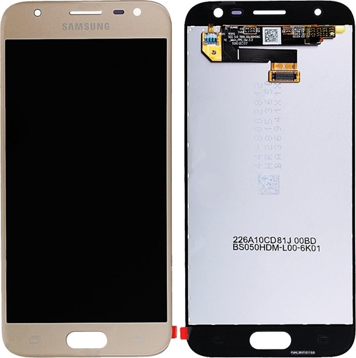 Γνήσια Οθόνη LCD με Μηχανισμό Αφής για Samsung Galaxy J3 2017 J330F GH96-10990A - Χρώμα: Χρυσό
