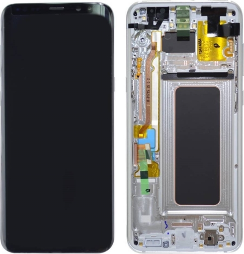  Γνήσια Οθόνη LCD με Μηχανισμό Αφής για Samsung G955F Galaxy S8 Plus - Χρώμα: Ασημί