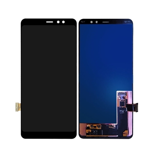  Γνήσια Οθόνη LCD με Μηχανισμό Αφής για Samsung A730F Galaxy A8 2018 - Χρώμα: Μαύρο