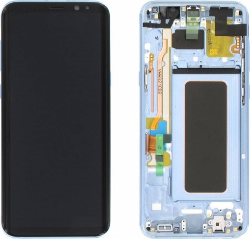  Γνήσια Οθόνη LCD με Μηχανισμό Αφής για Samsung G955F Galaxy S8 Plus - Χρώμα: Μπλε