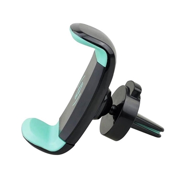 Βάση Στήριξης Κινητού Universal Car Phone Holder JXCH με Δυνατότητα Περιστροφής και Προσαρμογής για Αεραγωγό Αυτοκινήτου - Χρώμα: Μαύρο - Τιρκουάζ