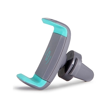 Βάση Στήριξης Κινητού Universal Car Phone Holder JXCH με Δυνατότητα Περιστροφής και Προσαρμογής για Αεραγωγό Αυτοκινήτου - Χρώμα: Γκρι - Τιρκουάζ