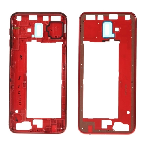Μεσαίο Πλαίσιο Middle Frame για Samsung Galaxy J6 Plus J610F - Χρώμα: Κόκκινο