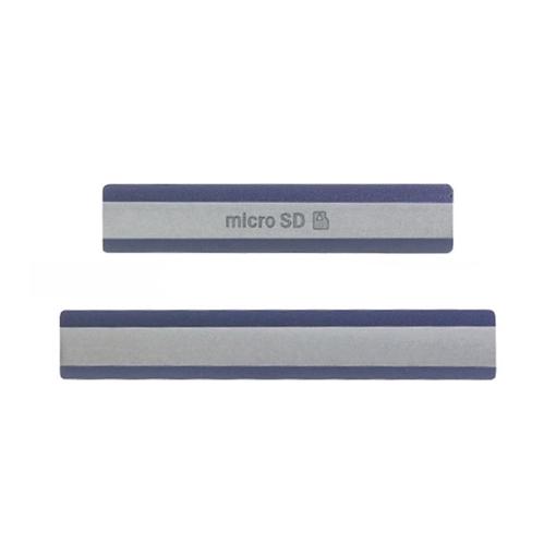 Κάλυμμα Θύρας Σετ 2 Σε 1 / USB Charging Port Dust Plug/Cover Flap για Sony Xperia Z2 - Color: Purple