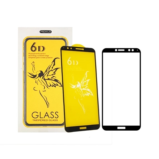 Προστασία Οθόνης Tempered Glass 6D Full Cover Full Glue 0.3mm για Huawei Honor Play - Χρώμα: Μαύρο