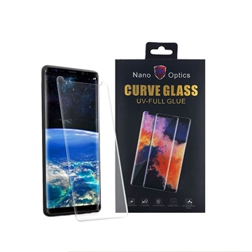 Προστασία Οθόνης Curved Tempered Glass Full Cover UV Liquid Glue με Αναγνώριση Δακτυλικού Αποτυπώματος για Huawei Mate 20 Pro