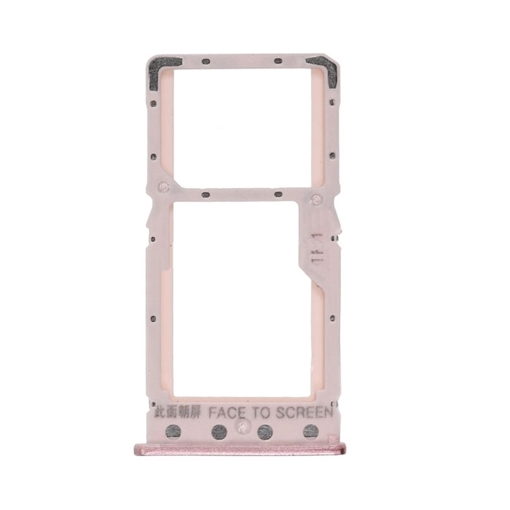 Υποδοχή κάρτας Single SIM και SD Tray για Xiaomi Redmi 6/6A - Χρώμα: Ροζ