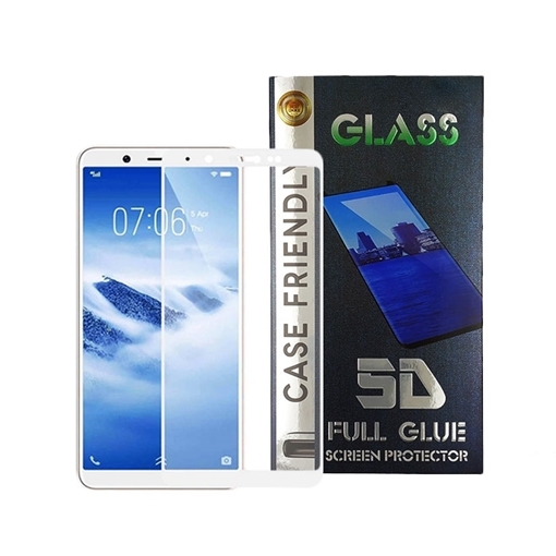 Προστασία Οθόνης Tempered Glass 5D Full Cover Full Glue 0.3mm για Samsung A520F Galaxy A5 2017 - Χρώμα: Λευκό