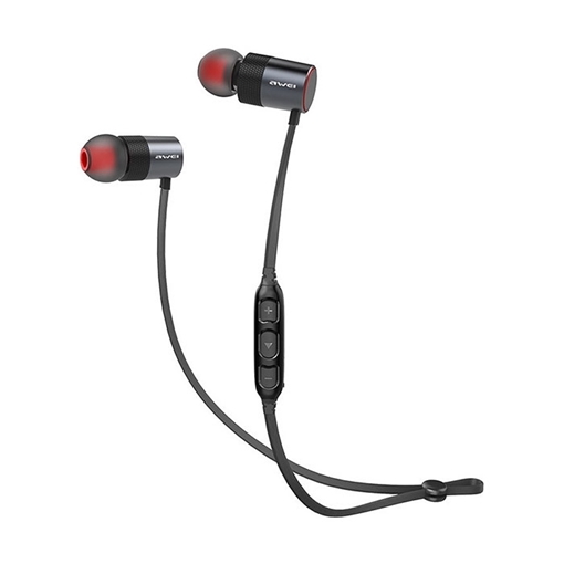 Awei AK2 Magnetic Waterproof Sports Earphones Bluetooth V4.1 Headset Ασύρματα Ακουστικά - Χρώμα: Μαύρο