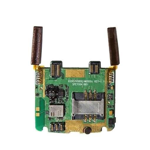 Καλωδιοταινία Κουμπιών Έντασης, Πλήκτρων και Μικρόφωνο και Υποδοχή Κάρτας SΙΜ / Keypad and Mic and SIM Card Holder and Volume Button Flex για LG Kg800