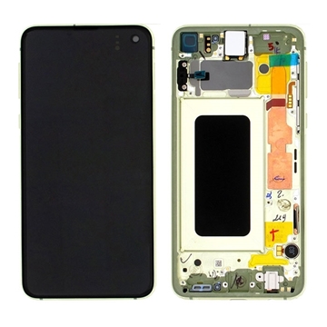 Εικόνα της Γνήσια Οθόνη LCD με Μηχανισμό Αφής και Πλαίσιο για Samsung Galaxy S10e G970F GH82-18852G - Χρώμα: Κίτρινο