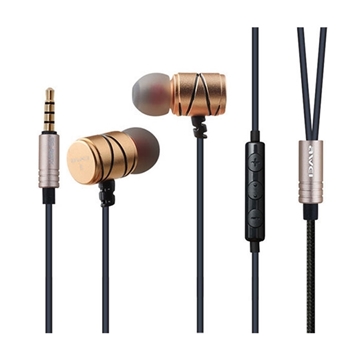 Awei ES-910TY Wired Earphones Stereo Headset Ενσύρματα Ακουστικά - Χρώμα: Χρυσό