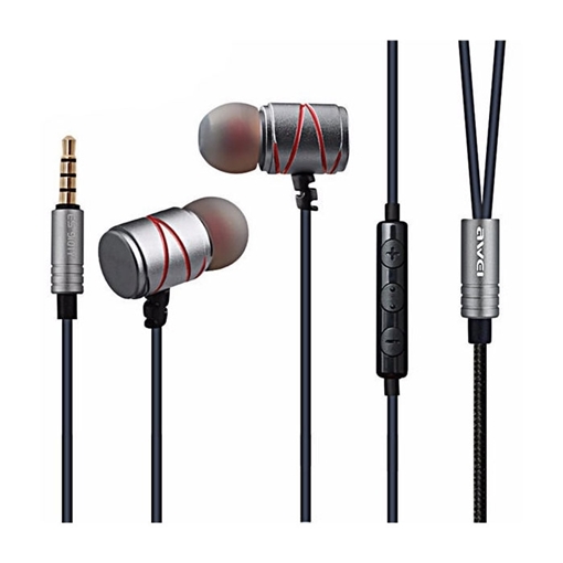 Awei ES-910TY Wired Earphones Stereo Headset Ενσύρματα Ακουστικά - Χρώμα: Γκρι