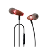 Awei ES-60TY Wired Wooden Dynamic Earphones Stereo Headset Ενσύρματα Ακουστικά - Χρώμα: Κόκκινο