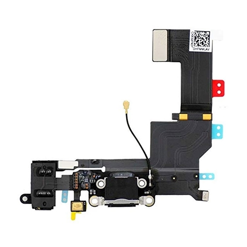 Καλωδιοταινία Φόρτισης / Charging Flex για iPhone 5S - Χρώμα: Μαύρο