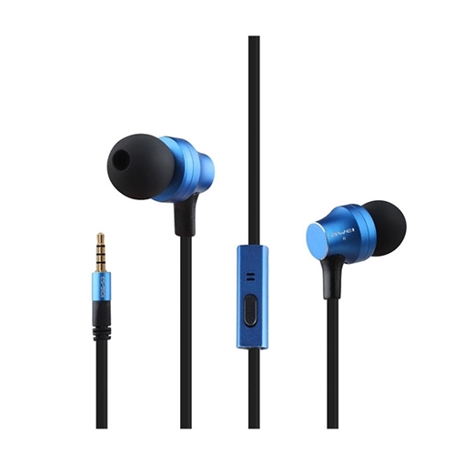 Awei ES910i Wired Earphones Smart Headset Ενσύρματα Ακουστικά - Χρώμα: Μπλε