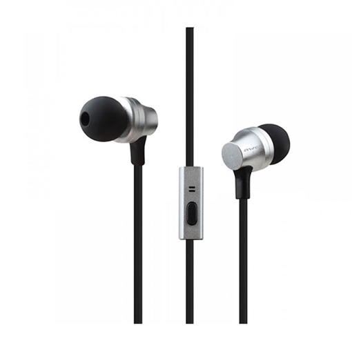 Awei ES910i Wired Earphones Smart Headset Ενσύρματα Ακουστικά - Χρώμα: Ασημί