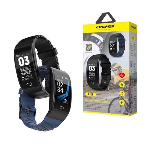 Awei H3 Έξυπνο Ρολόι Μέτρησης Ζωτικών Heart Rate Smart Sports Wristband - Χρώμα: Μαύρο