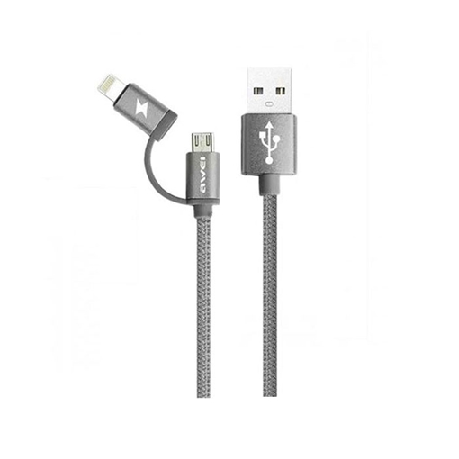 Awei CL-930 Καλώδιο Φόρτισης 1m Micro USB/Lightning Charging Data Cable - Χρώμα: Γκρι
