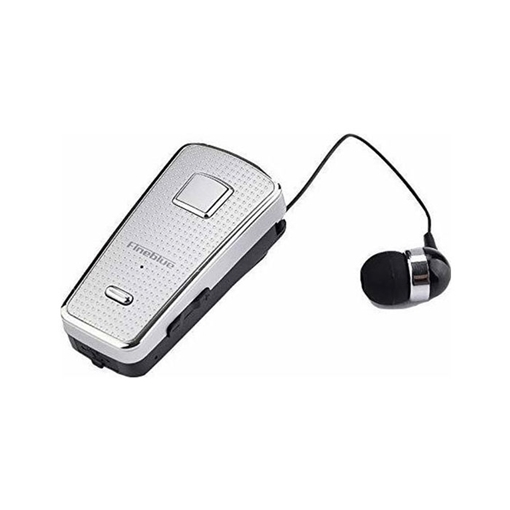 Fineblue F-970 Ακουστικό Bluetooth V4.1 με Επεκτεινόμενο Καλώδιο Clip-On Wireless Headset - Χρώμα: Ασημί