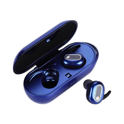 Fineblue TWS-R9 Ασύρματα Ακουστικά με Βάση Φόρτισης Wireless Twin Earbuds Bluetooth V4.2 Stereo Headset with Charging Dock 350mAh - Χρώμα: Μπλε