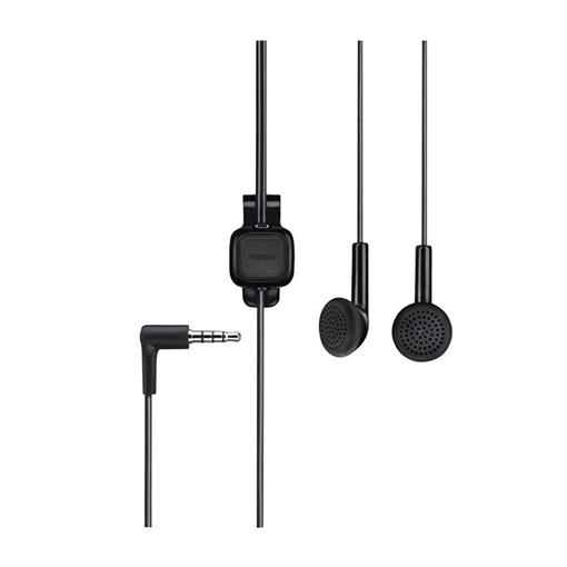 Wired Earphones Nokia WH-102 3.5mm Stereo Ενσύρματα Ακουστικά - Χρώμα: Μαύρο