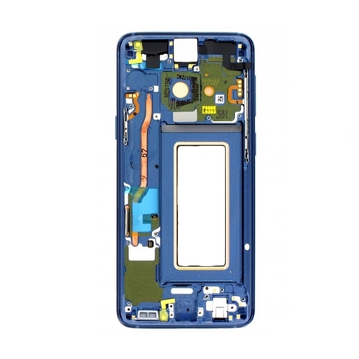 Μπροστινό Πλαίσιο Οθόνης Front LCD Frame για Samsung Galaxy S9 G960F - Χρώμα: Μπλε