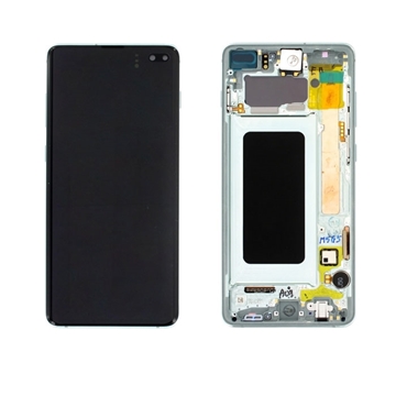 Εικόνα της Γνήσια Οθόνη LCD με Μηχανισμό Αφής για Samsung Galaxy S10+ ( S10 Plus ) G975F GH82-18849E - Χρώμα: Πράσινο