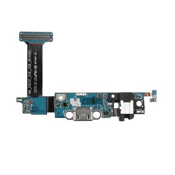 Εικόνα της Καλωδιοταινία Φόρτισης και Πληκτρών και Βύσμα Ήχου / Dock Charging Flex and Home Buttons and Audio Jack για Samsung Galaxy S6 Edge G925F